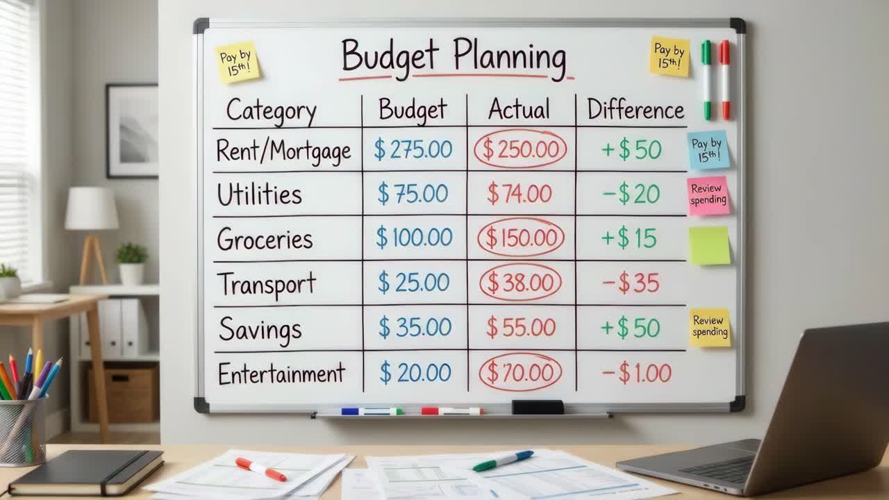 Pianificazione del budget e monitoraggio delle spese