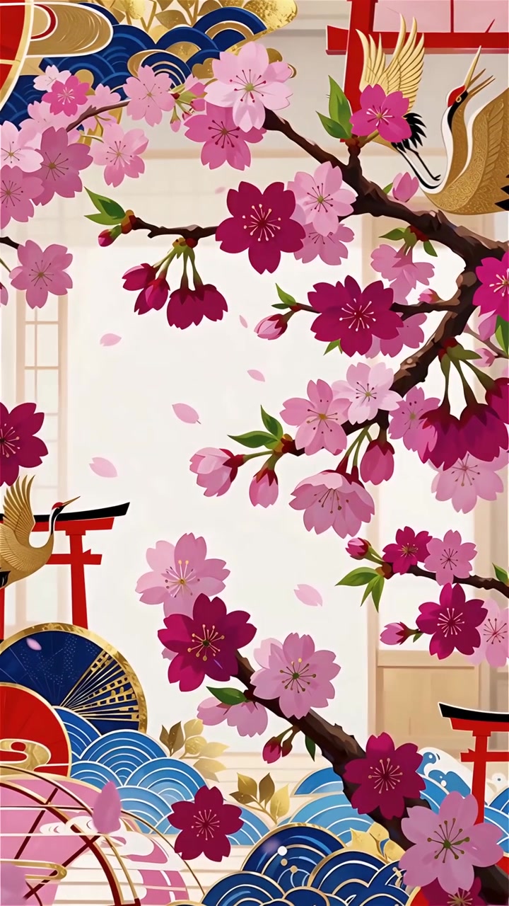 Sfondo Animato Cultura Giapponese 4K