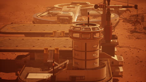 construcción de la base de marte
