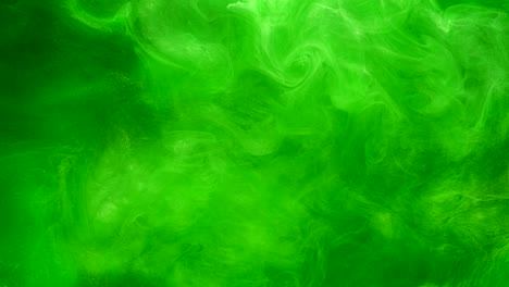 superposición de vapor brillo verde neón movimiento de humo