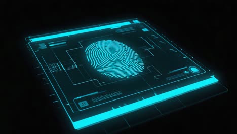 futuristic fingerprint biometric security system