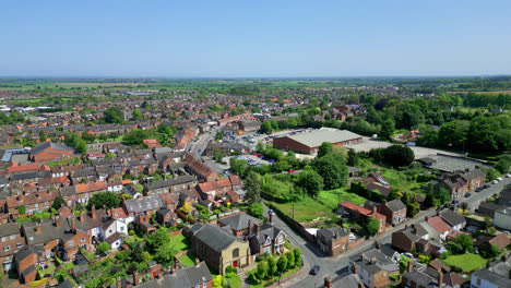 Descubra-El-Louth-Medieval,-Lincolnshire,-Desde-Arriba