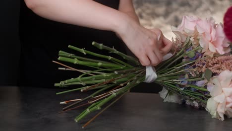 creating a beautiful wedding bouquet
