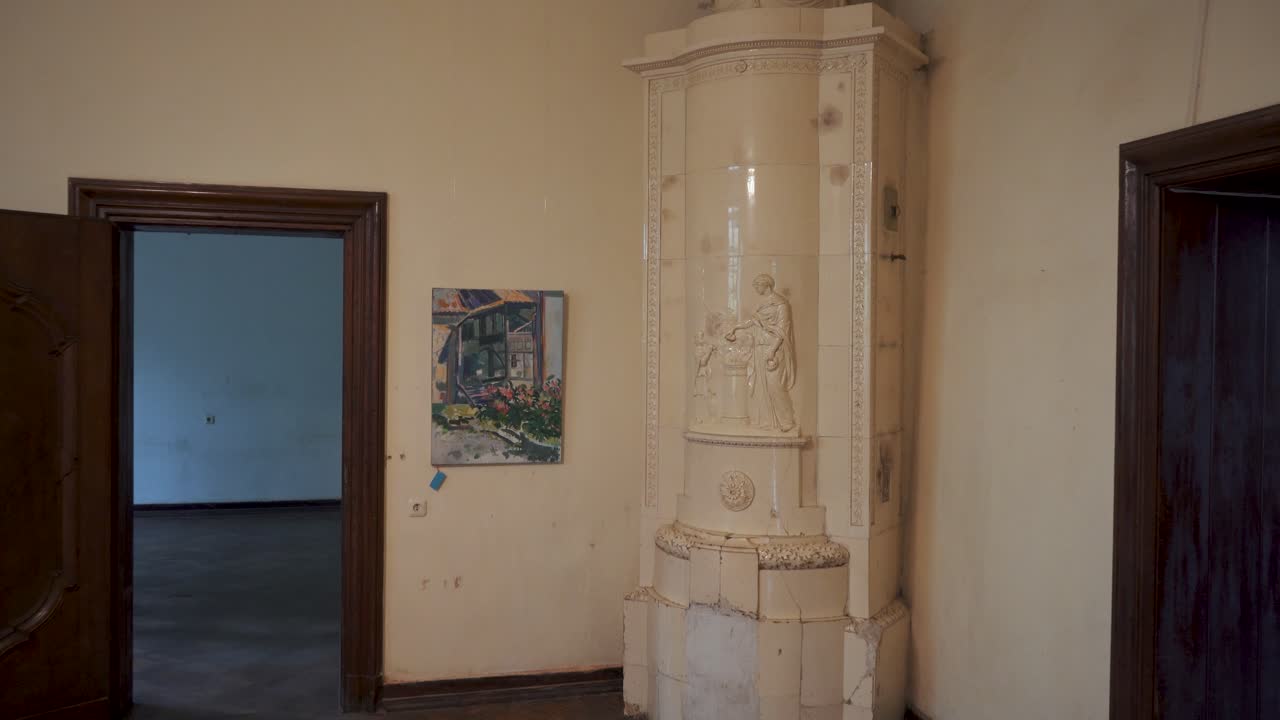 라트비아 북부 비지메의 스트라우페 마을에 있는 젤스트라우페 중세 성