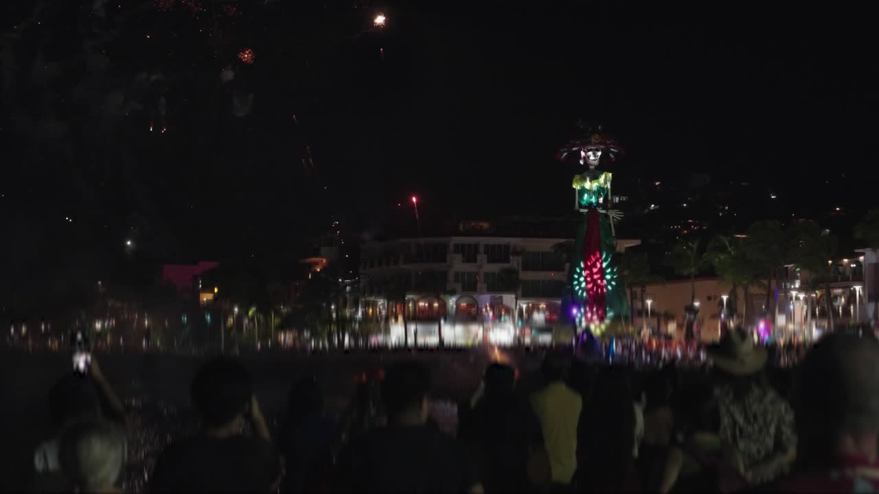 Fireworks display at a festival