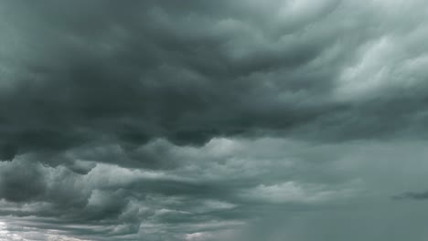 dramatic storm clouds rolling in over meadowvale captured in a timelapse shot