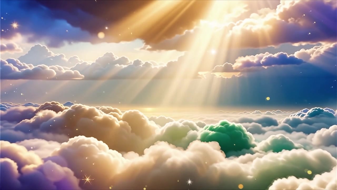 Sfondo di Adorazione Cristiana con Luce Celeste