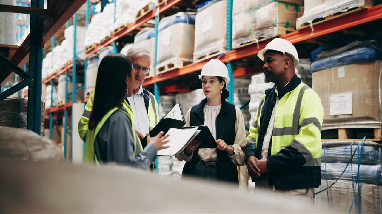 reunión del equipo de almacén