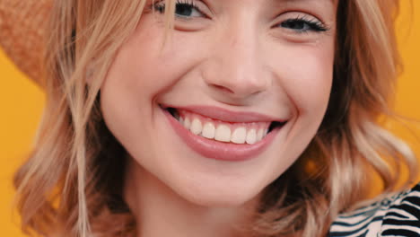 woman smiling close-up