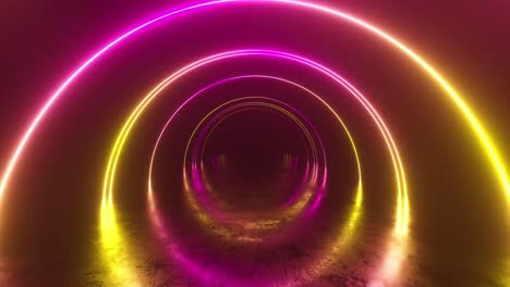 neon light tunnel