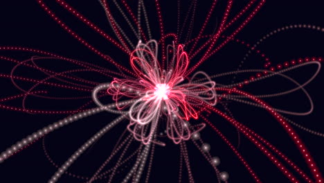 radiant light a digital flower of illuminated lines
