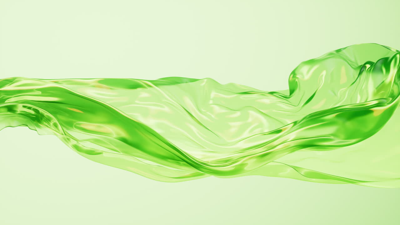 흐르는 투명한 천 배경, 3d 렌더링