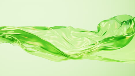 flowing transparent cloth background, 3d rendering.