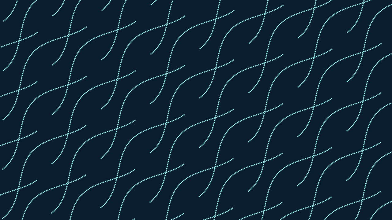 Colorful waves and dots futuristic pattern with neon gradient