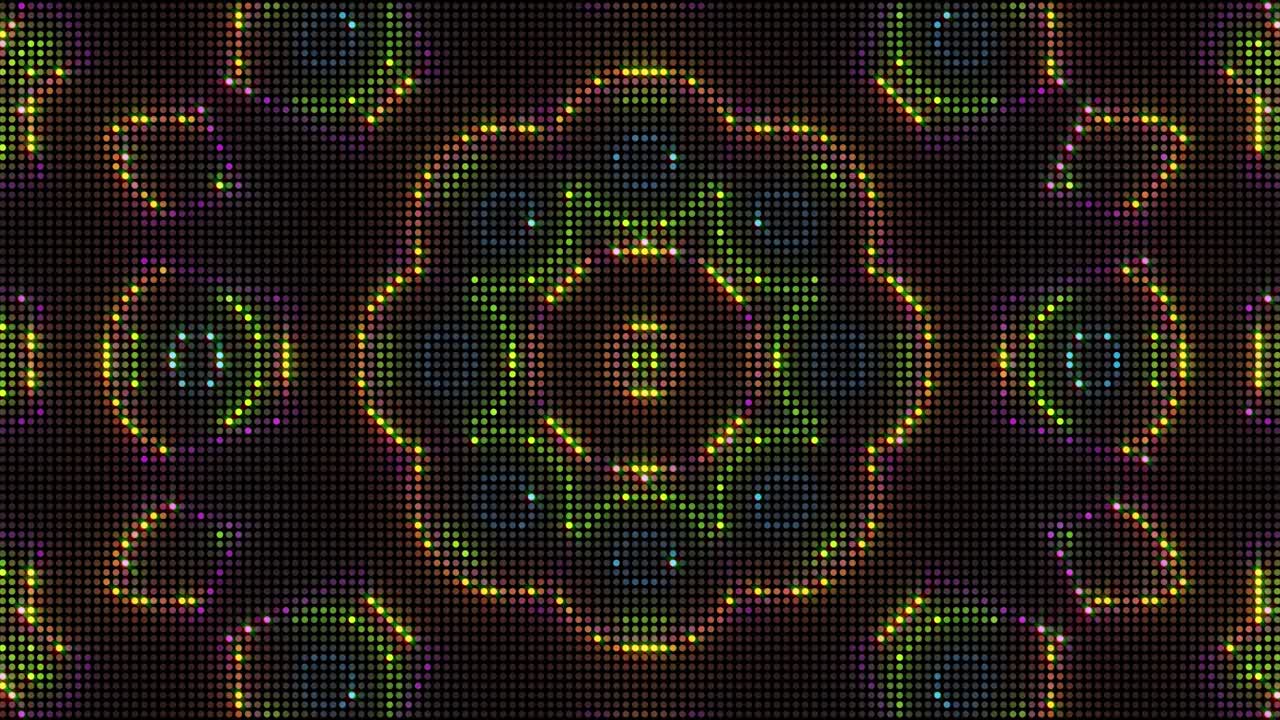 Abstract LED Kaleidoscope Patterns