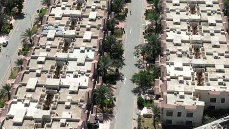 Aerial-View-Of-Rows-Of-Modern-Houses-Bahria-Town-Housing-Estate-In-Karachi