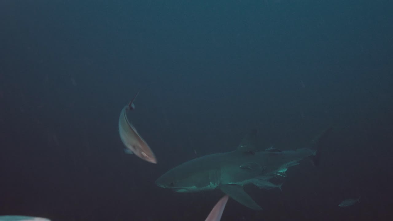 백상아리 carcharodon carcharias 해왕성 제도 사우스 오스트레일리아 슬로우 모션 4k