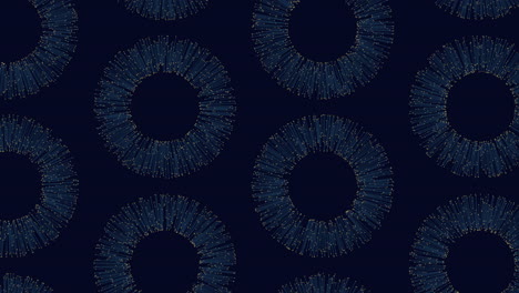 spiraling blue and black pattern with circular design