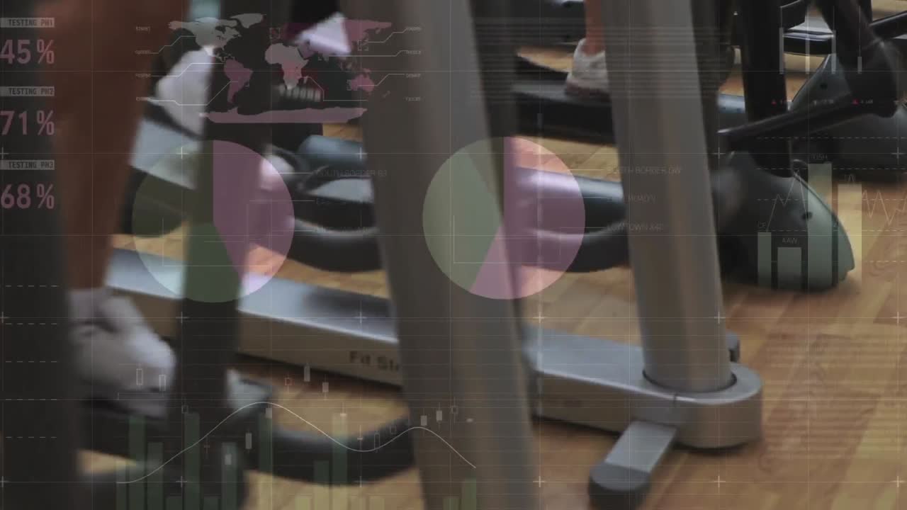 ⁇ 는 기계를 사용하는 사람들에 대한 통계 및 데이터 처리의 애니메이션