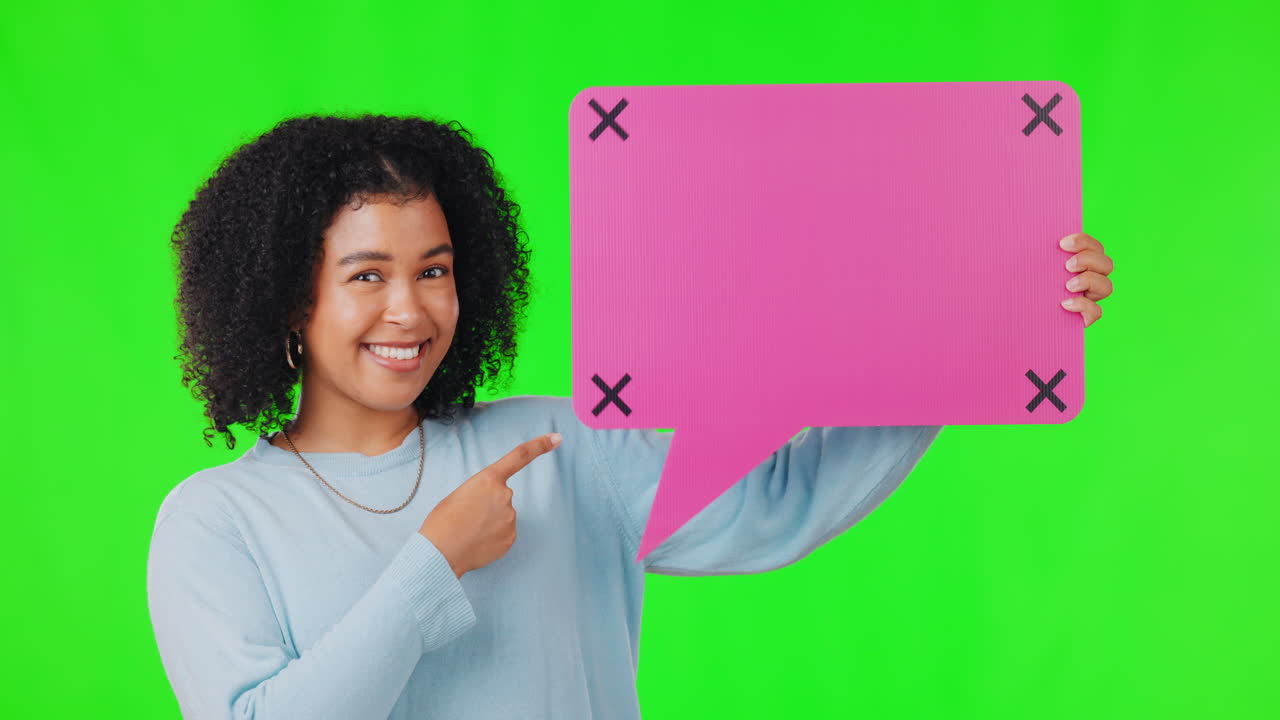 cara, sorpresa y mujer con burbuja de habla