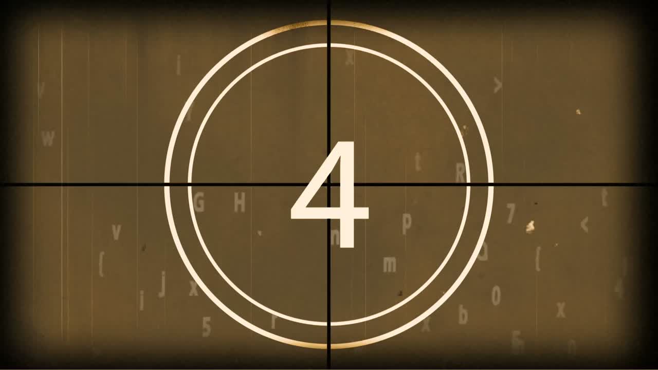 Digitally generated 10 to 0 countdown