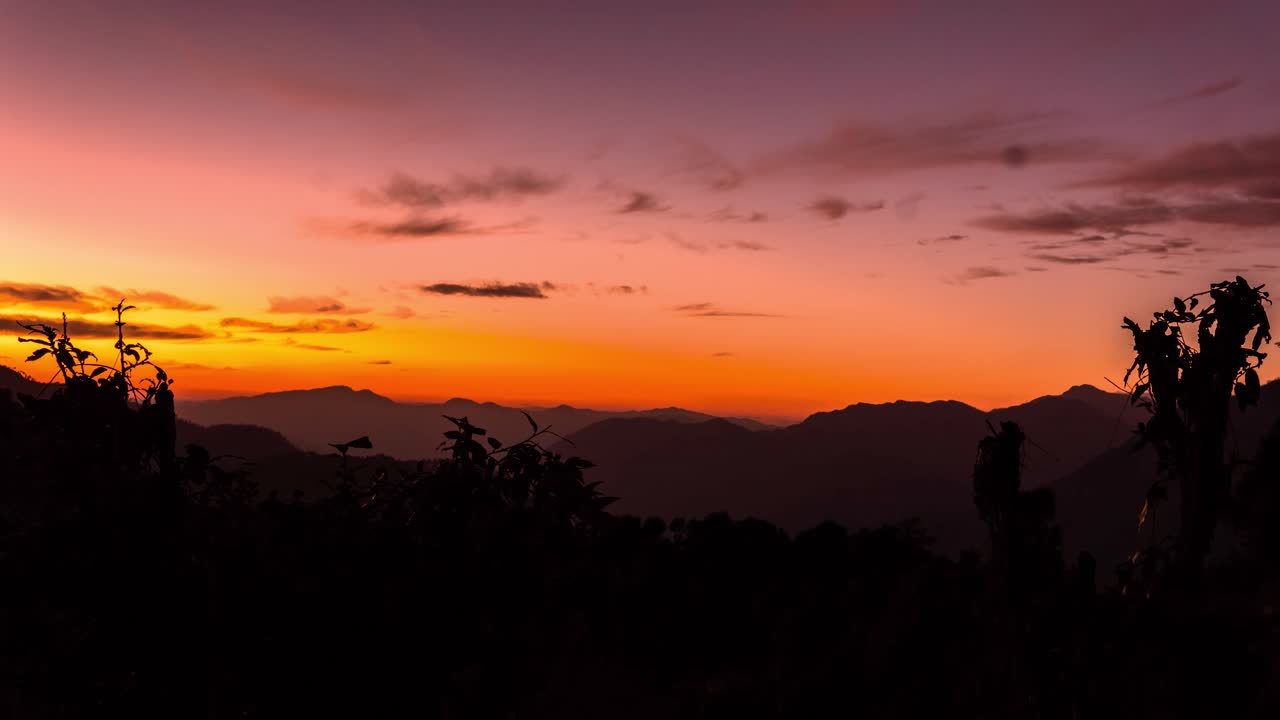 Sunset as seen from Doti, far western part of Nepal. Doti lies in Province 7 of Nepal..