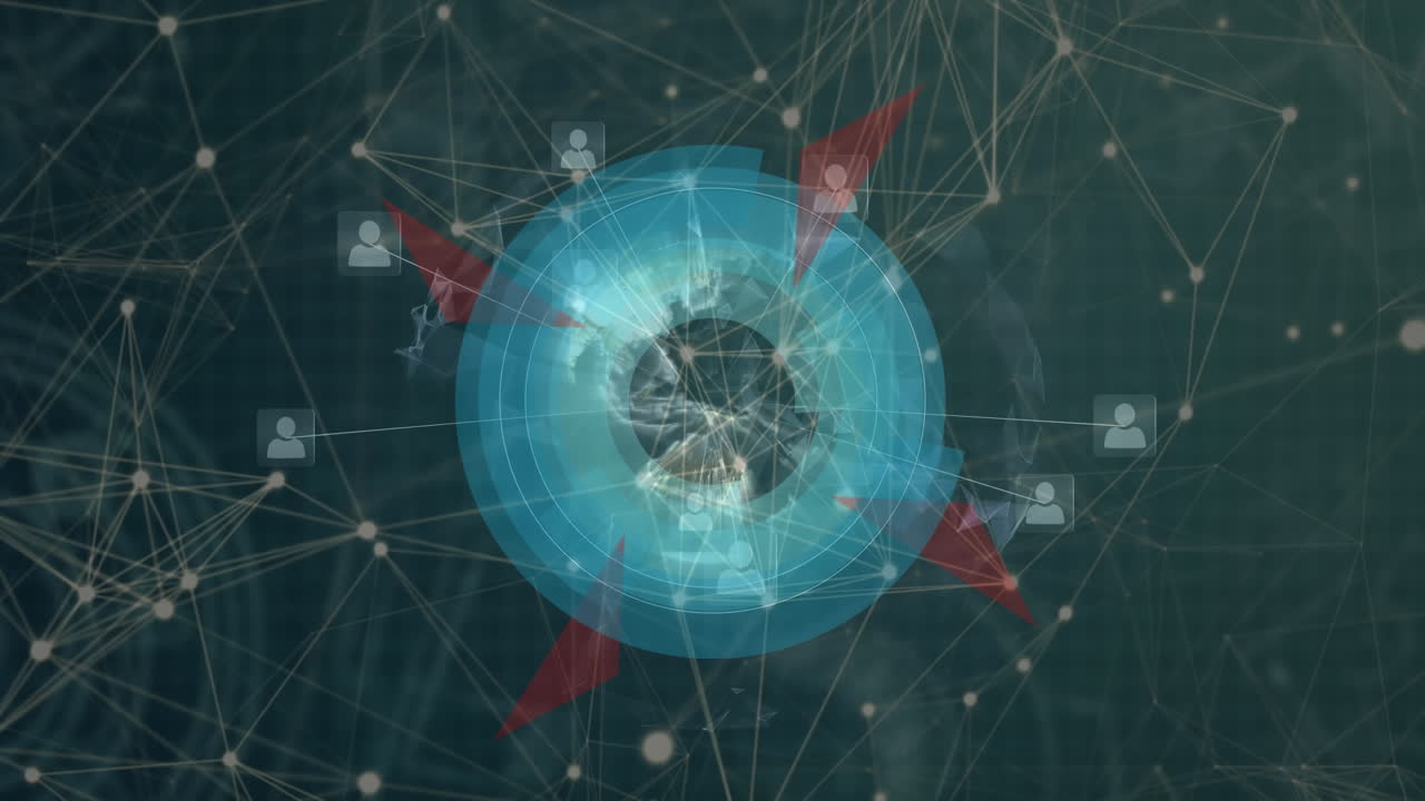 연결 네트워크의 애니메이션과 범위 스캐닝