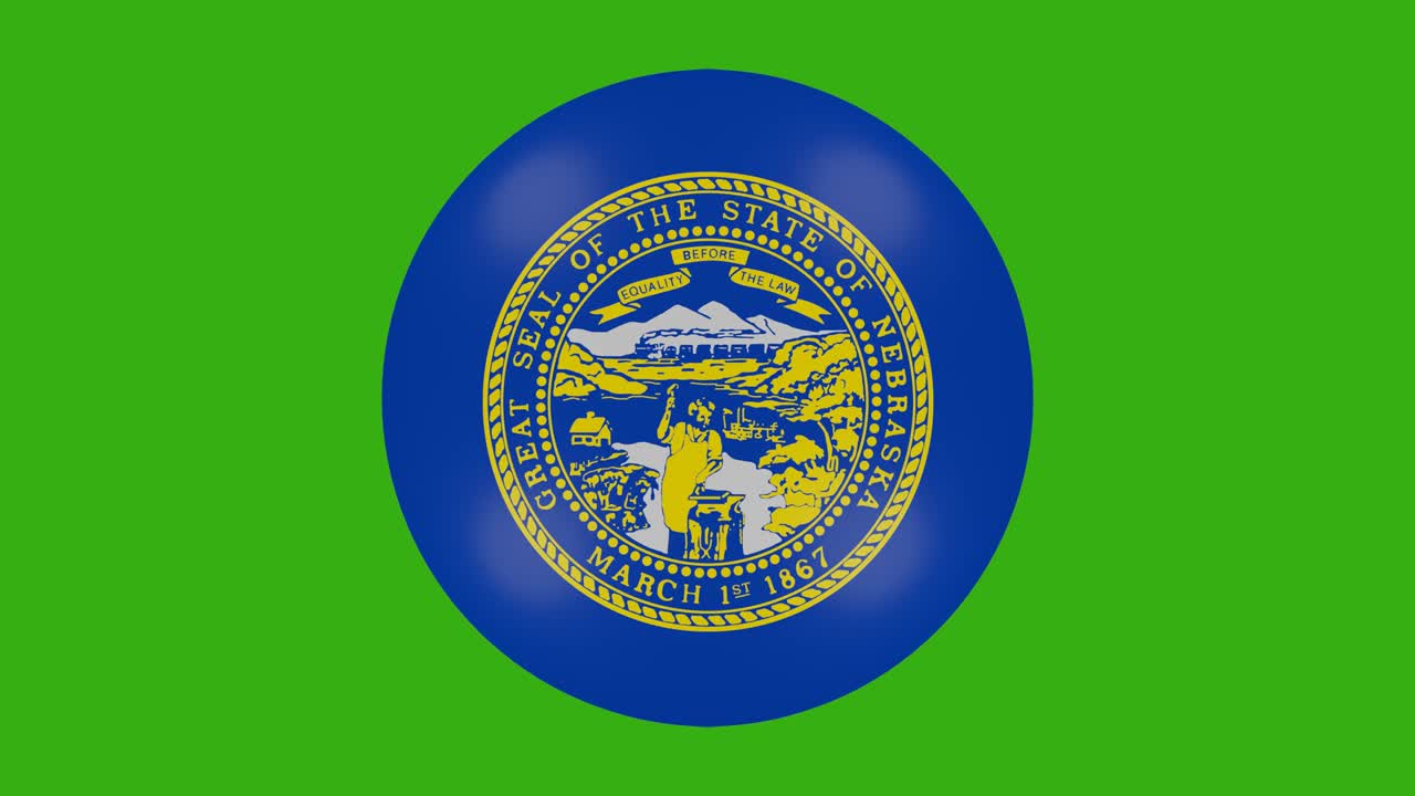 미국 네브래스카 주 국기 아이콘