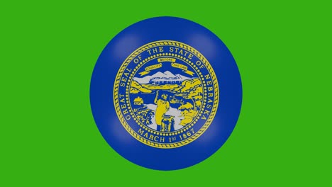 nebraska usa state flag icon