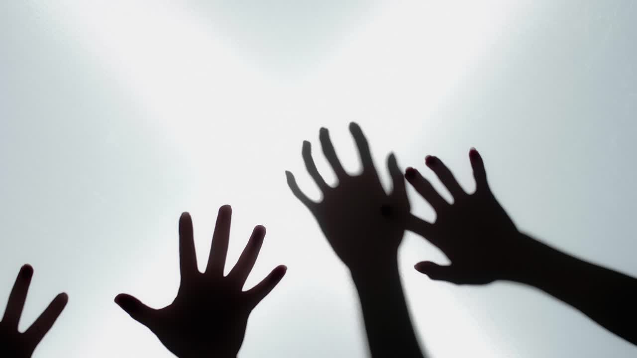 Abstract And Spooky Defocused Hand In Slow Motion