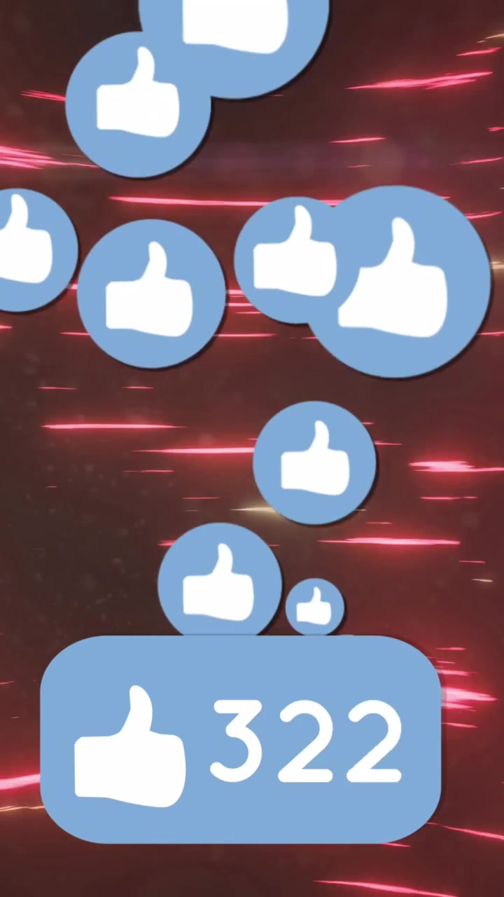 Animazione di icone dei social media ed elaborazione dati su luci