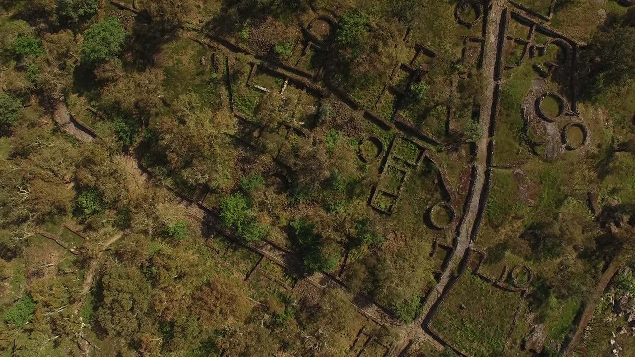 ruinas de la ciudad romana en portugal vista superior