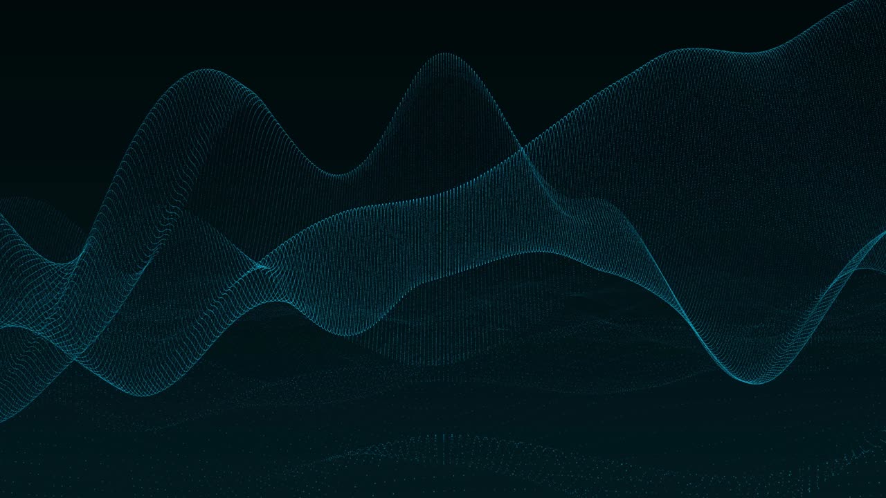 Big data visualization abstract background wave flow of particles transfer cyberspace big data