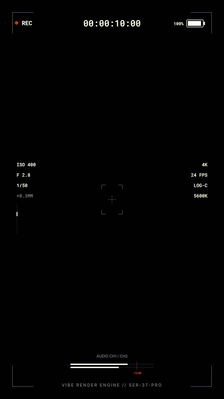 Digital Camera Viewfinder Interface Overlay