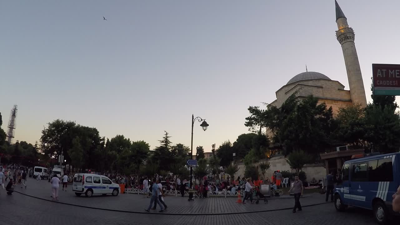 plaza en la ciudad de estambul, turquía