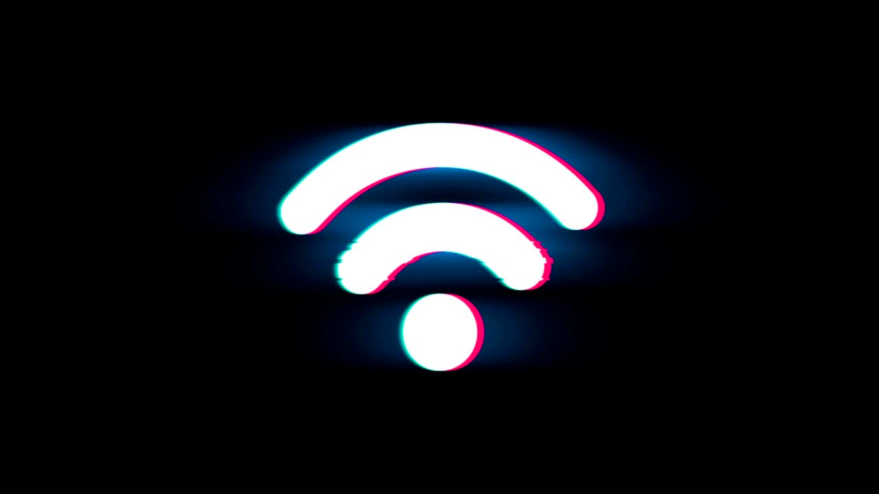 el símbolo de la vista del ojo humano en la animación vintage retro de glitch.