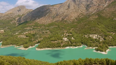 turquise river view landscape spain alicante mountain