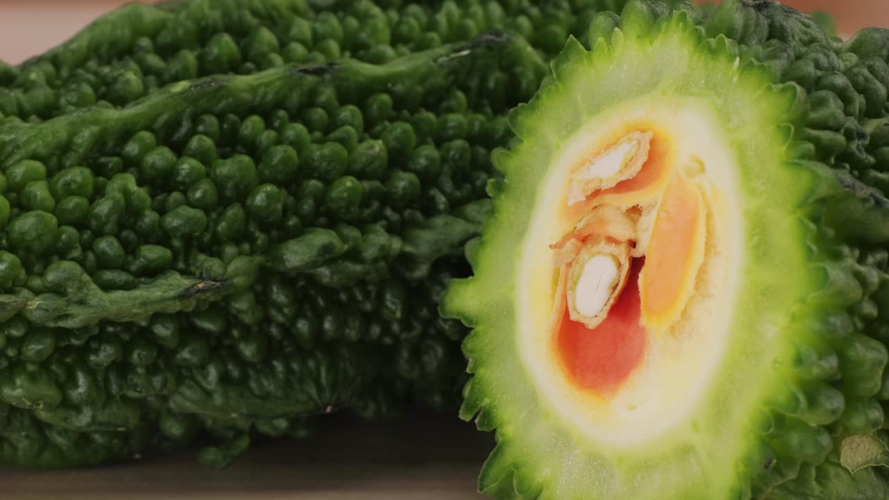 Close up of Bitter Melon (Bitter Gourd)