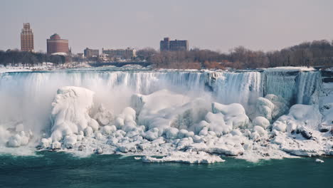 Amerikanische-Seite-Von-Niagara-Fällt-Im-Winter-4k-Videok