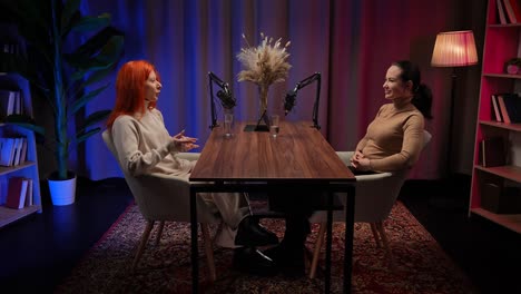 podcast interview with two women