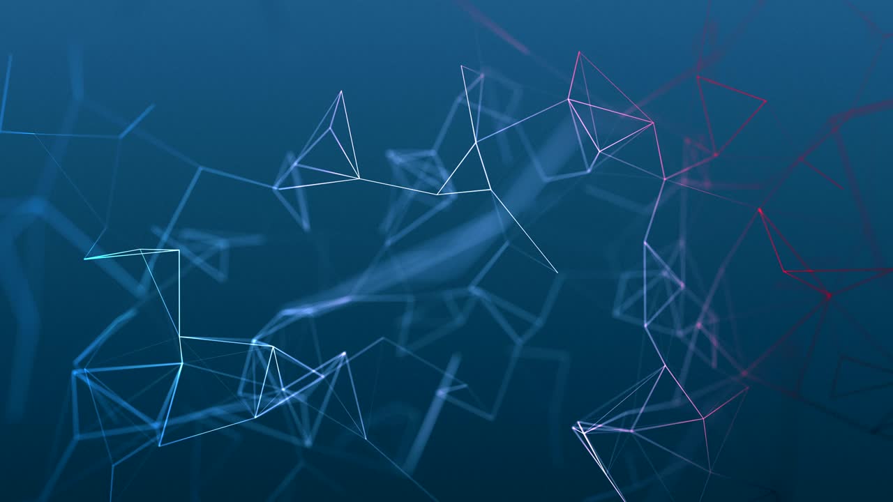 beautiful cg generated 3d seamless loop abstract background with geometry lines and dots