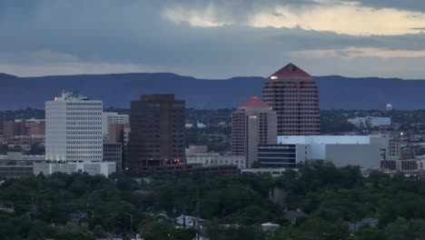 albuquerque skyline at dawn