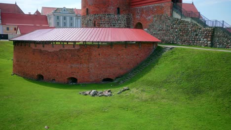 kaunas castle with round tower and bastion in lithuania