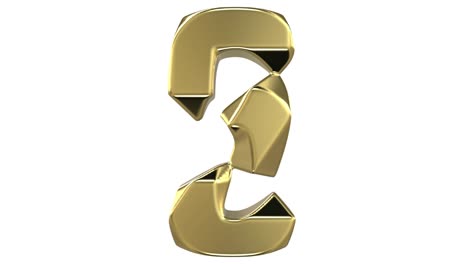 transformation of the "2" digit into the "5" digit and reverse