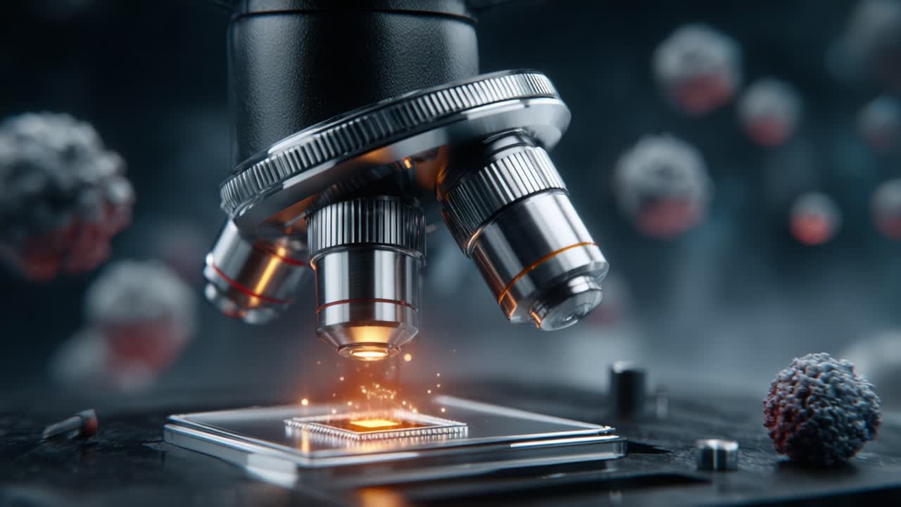 A detailed exploration of microscopic technology as a high-powered lens reveals intricate structures at the cellular level, unlocking new insights through cutting-edge imaging techniques