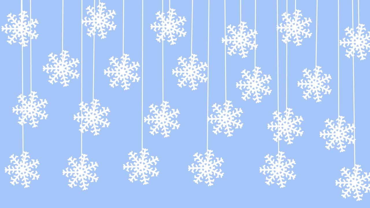 colgando copos de nieve de navidad