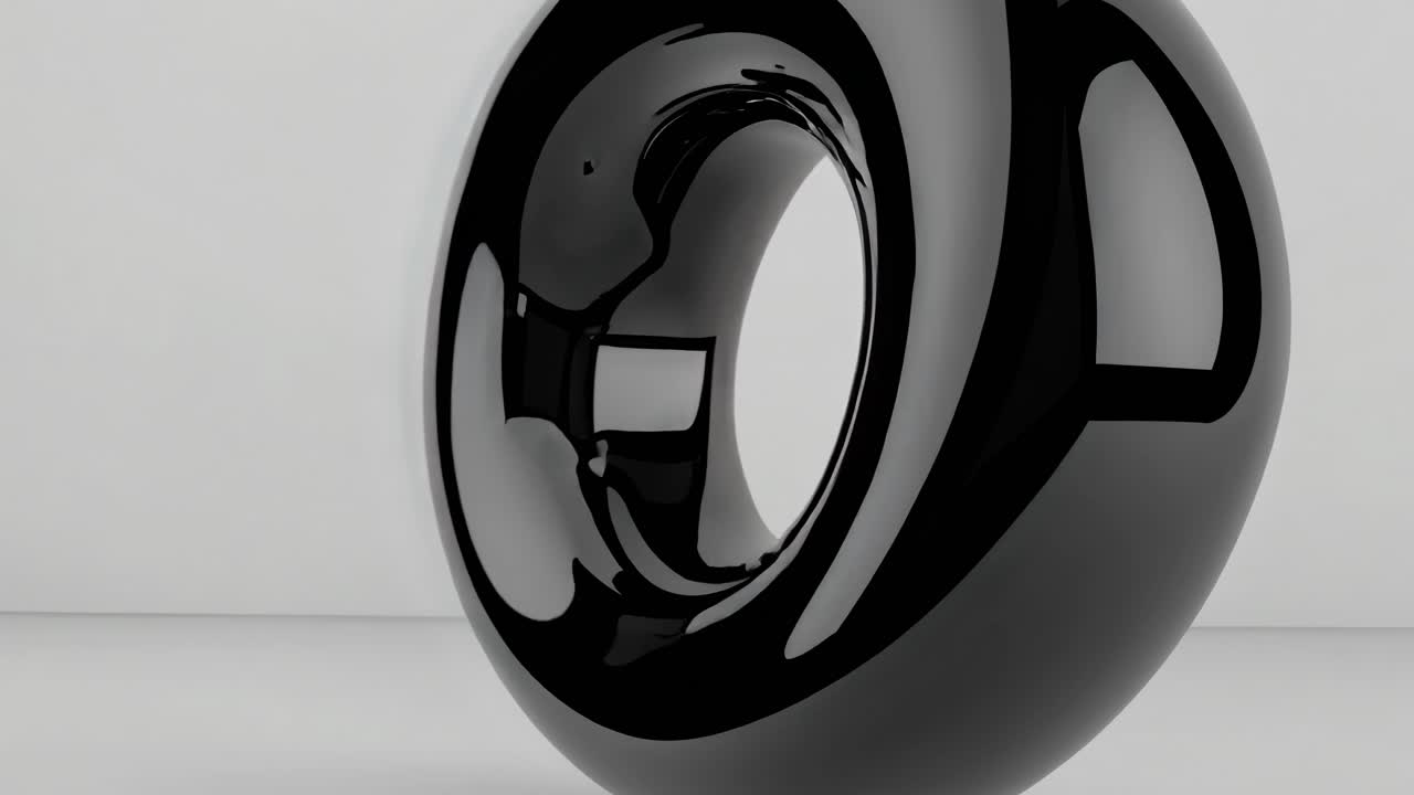 forma geométrica negra y abstracta