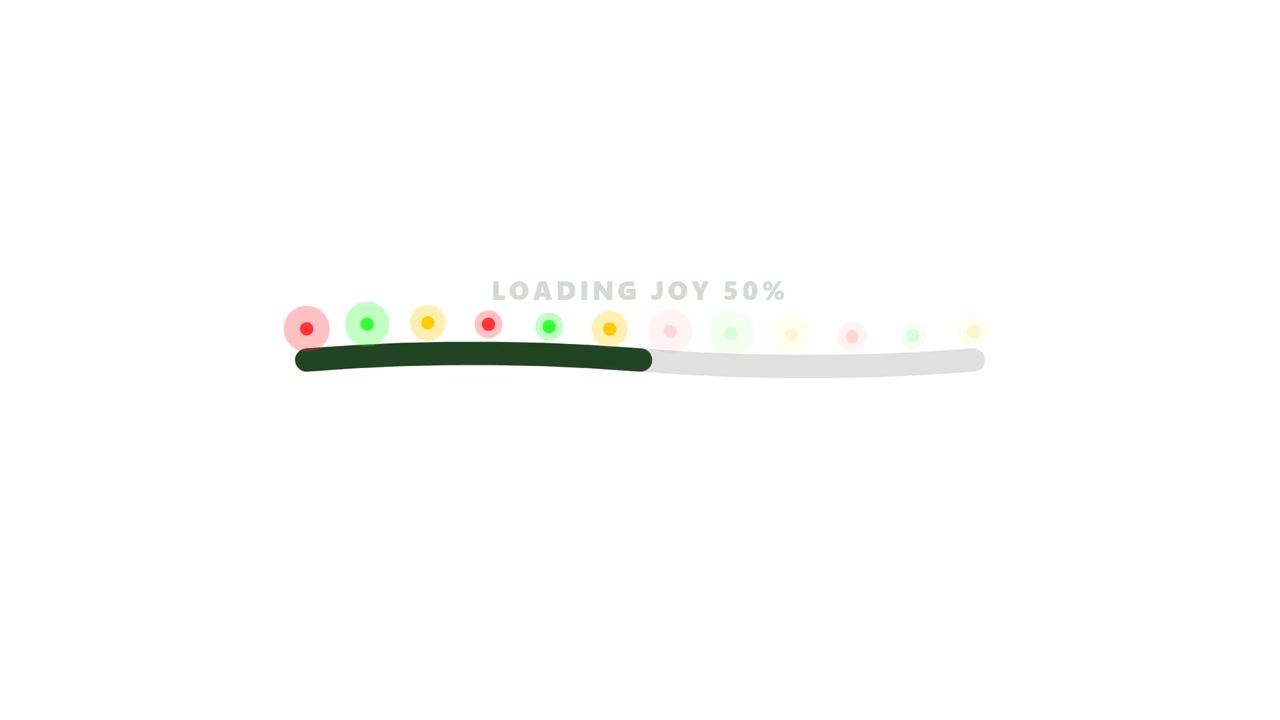 Digital Loading Bar Animation with Progress Percentage