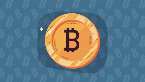 la criptomoneda bitcoin invierte en la animación