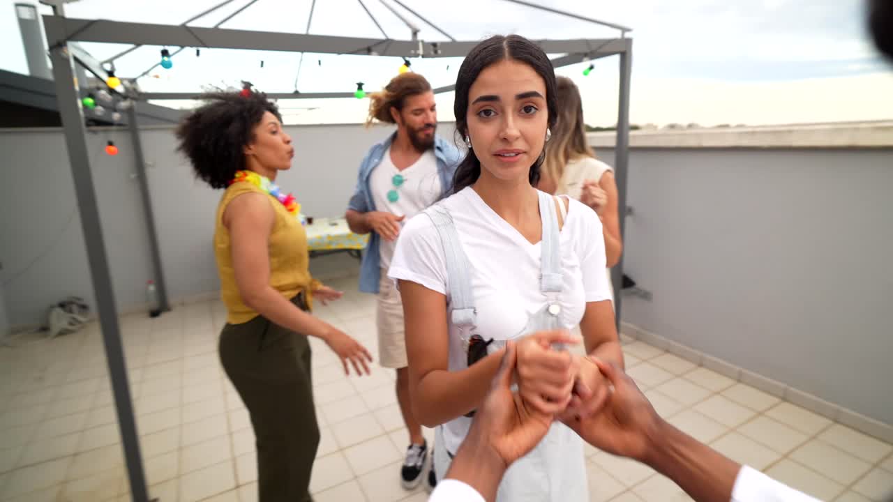 Rooftop Party with Young Adults